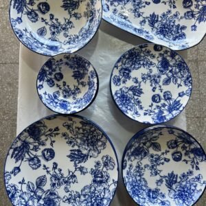 26pc Blue dinner set